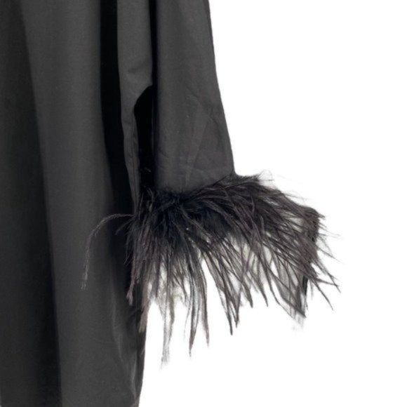 Tuckernuck | NEW Black Feather Willow Collared Women's Poplin Blouse Top Size L - Picture 8 of 13